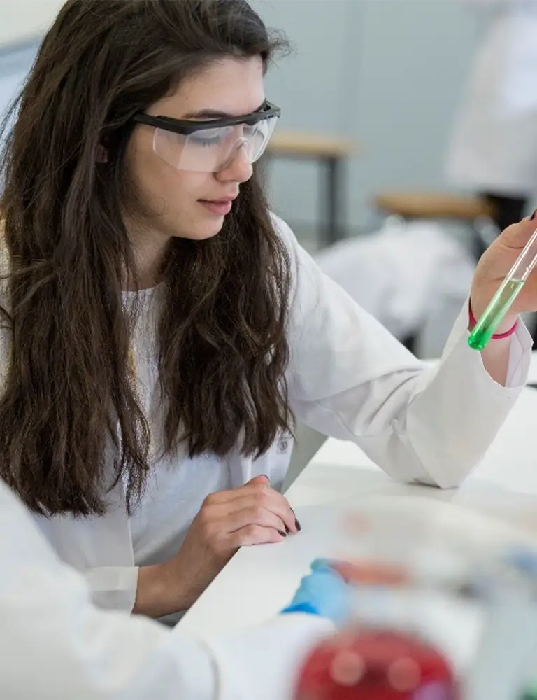Two Biogen employees in the lab